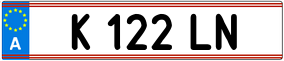 Truck License Plate